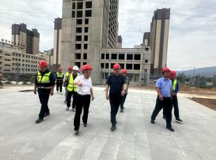 国网天水供电公司党委副书记、总经理曹懿深入甘谷供电公司生产综合用房项目调研指导